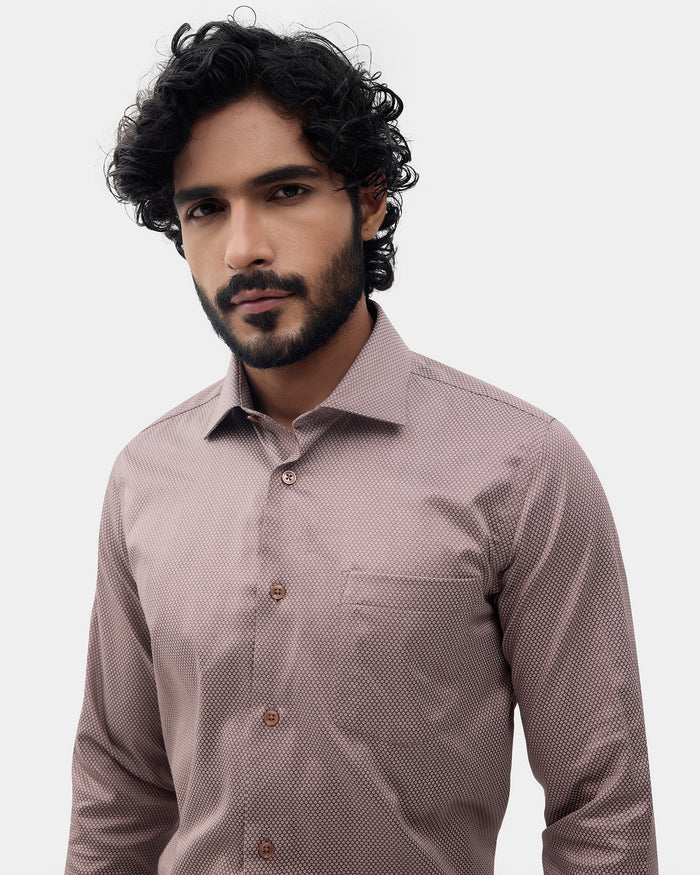 Brown Printed Shirt - Fridge