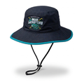 Bucket Hat - Black w/ Teal