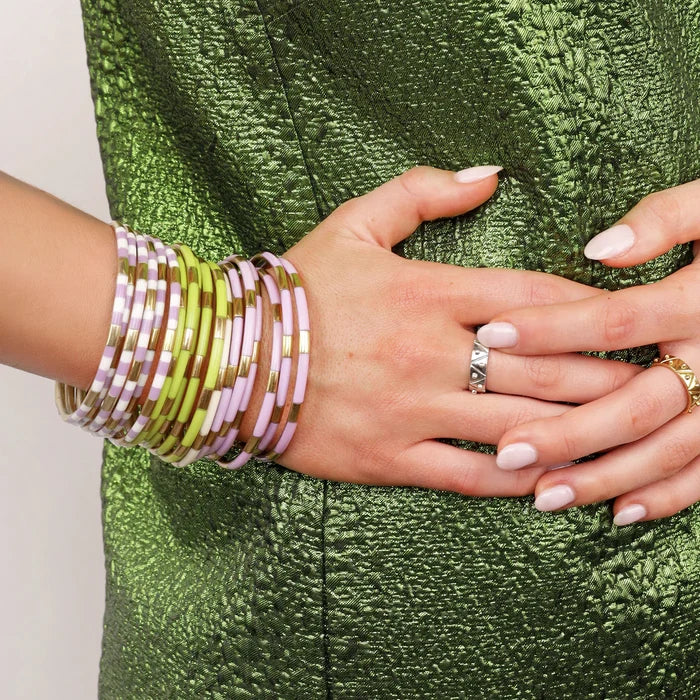 Budha girl veda bangles lilac bracelets