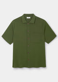Cactus Green Cotton Knit Polo, Polo Shirt - SIRPLUS