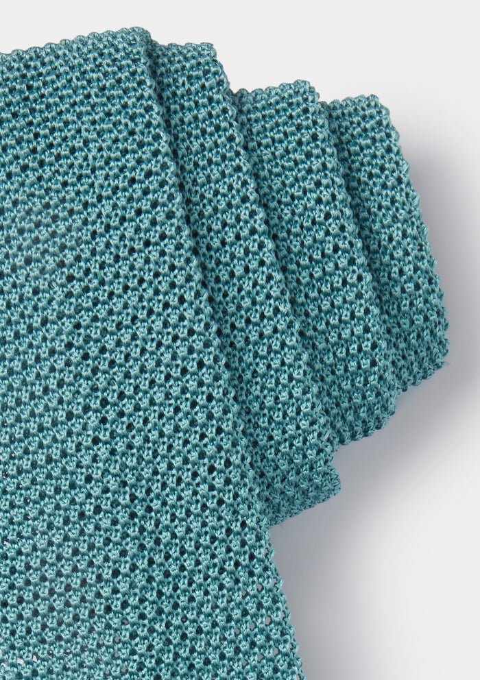 Cactus Green Silk Knitted Tie, Tie - SIRPLUS