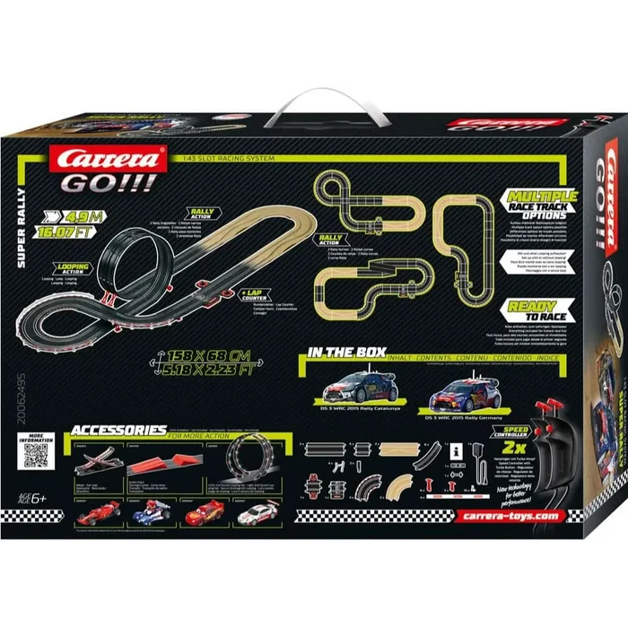Carrera GO Super Rally 4.9M Battery Operated Race Track Set