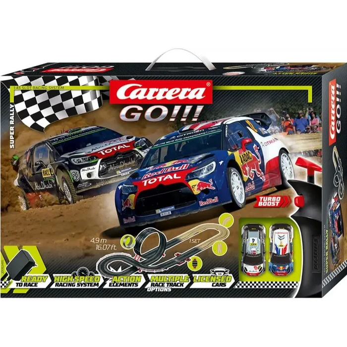 Carrera GO Super Rally 4.9M Battery Operated Race Track Set