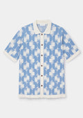 Ceramic Blue Underground Tapestry Jacquard Polo, Polo Shirt - SIRPLUS