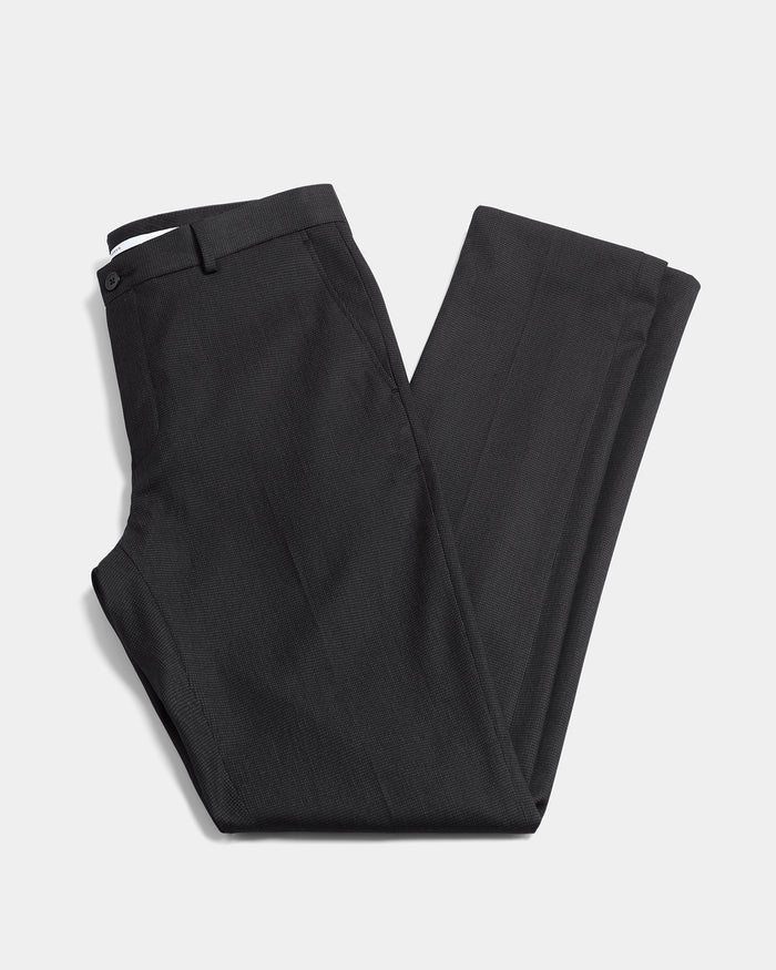 Charcoal Textured Formal Trouser - Fredious