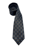 Chelsea Brown Quatrefoil Silk Tie