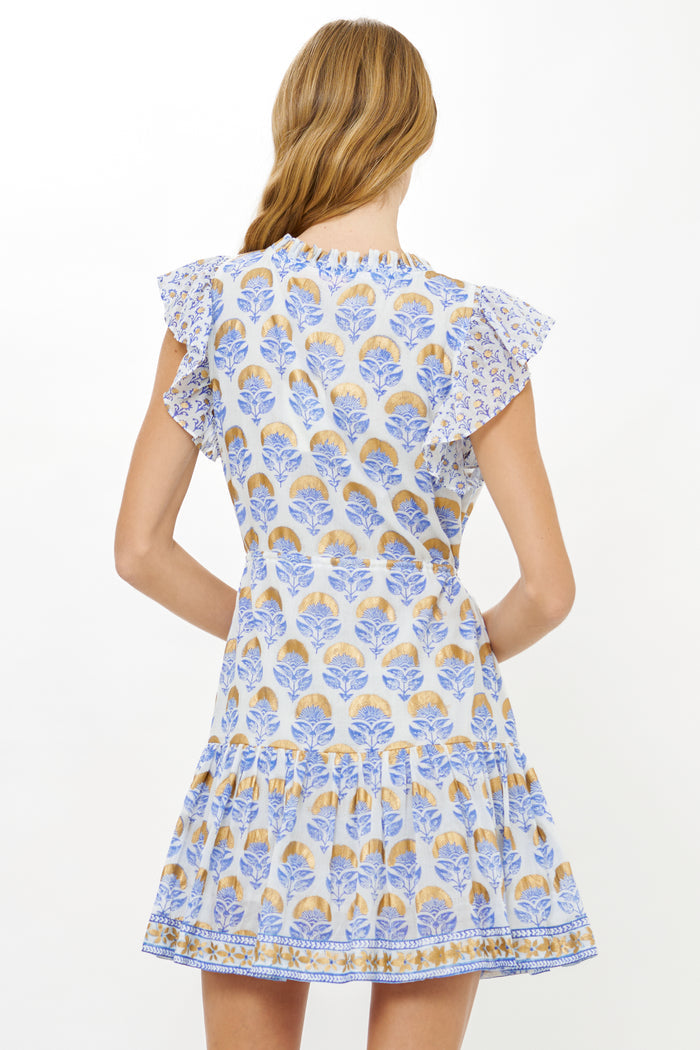 Cinched Flirty Short- Arbor Blue