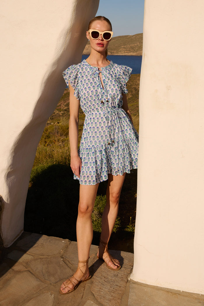 Cinched Flirty Short- Boti Blue