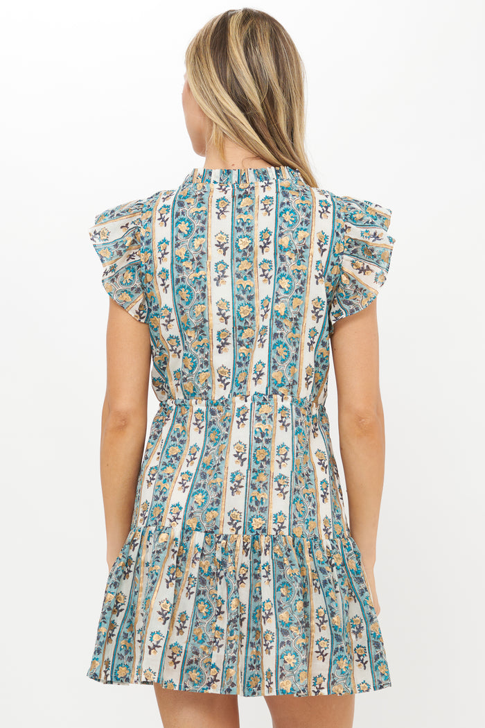 Cinched Flirty Short- Taj Blue