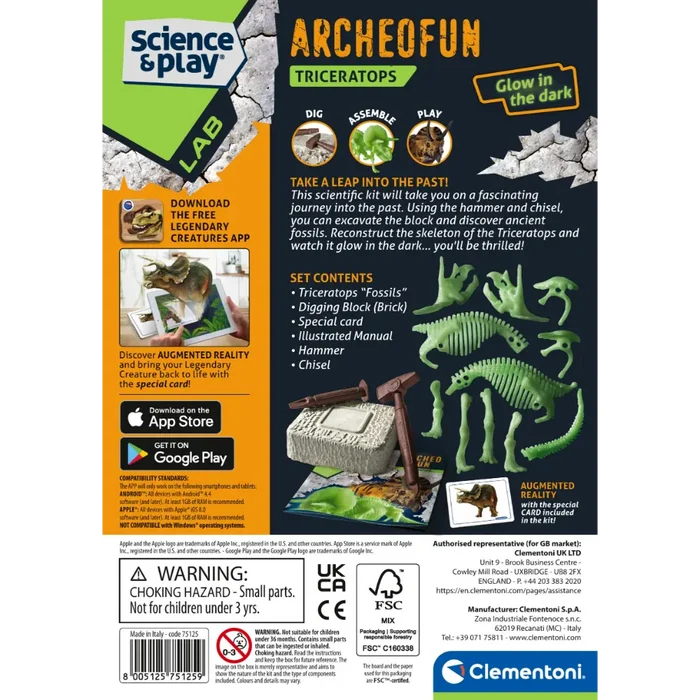 Clementoni Archeofun Triceratop