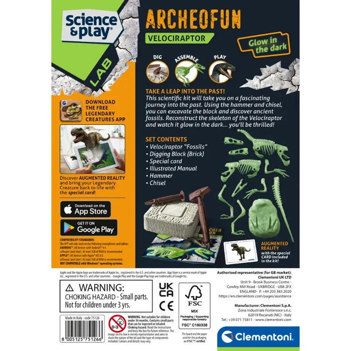 Clementoni Archeofun Velociraptor