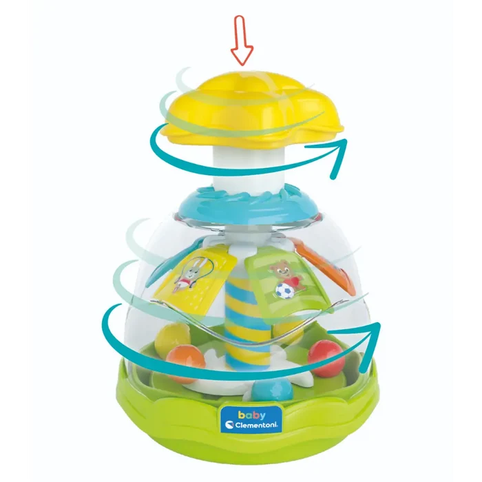 Clementoni Baby Happy Animals Spinning Top