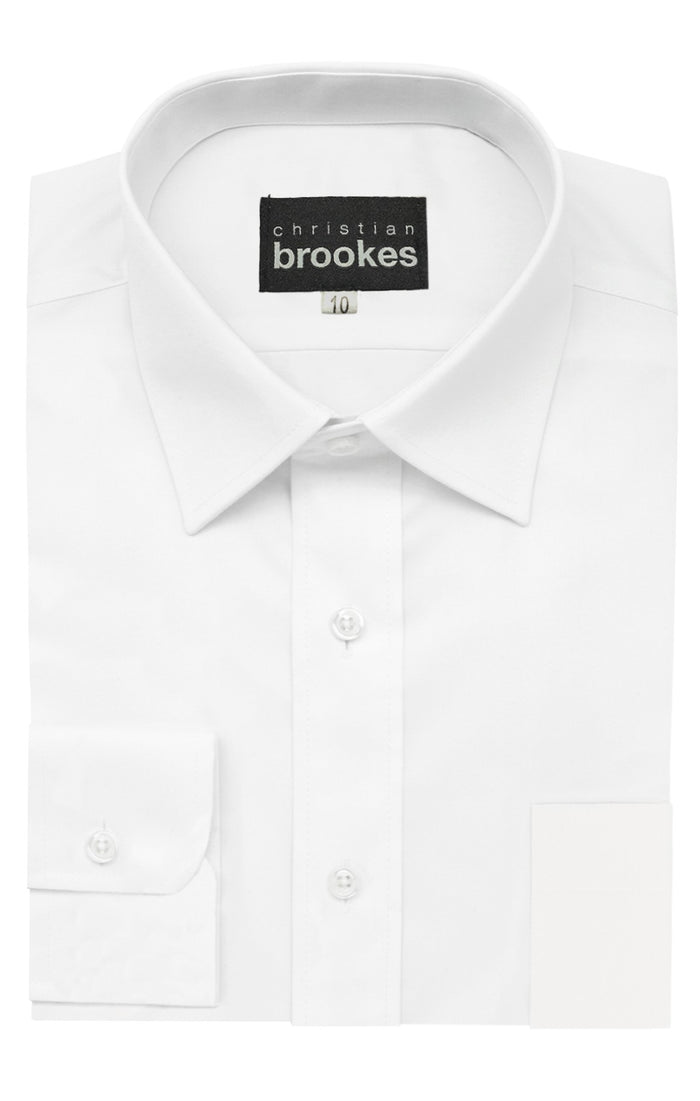 Clifford White Cotton Shirt - Youthwear
