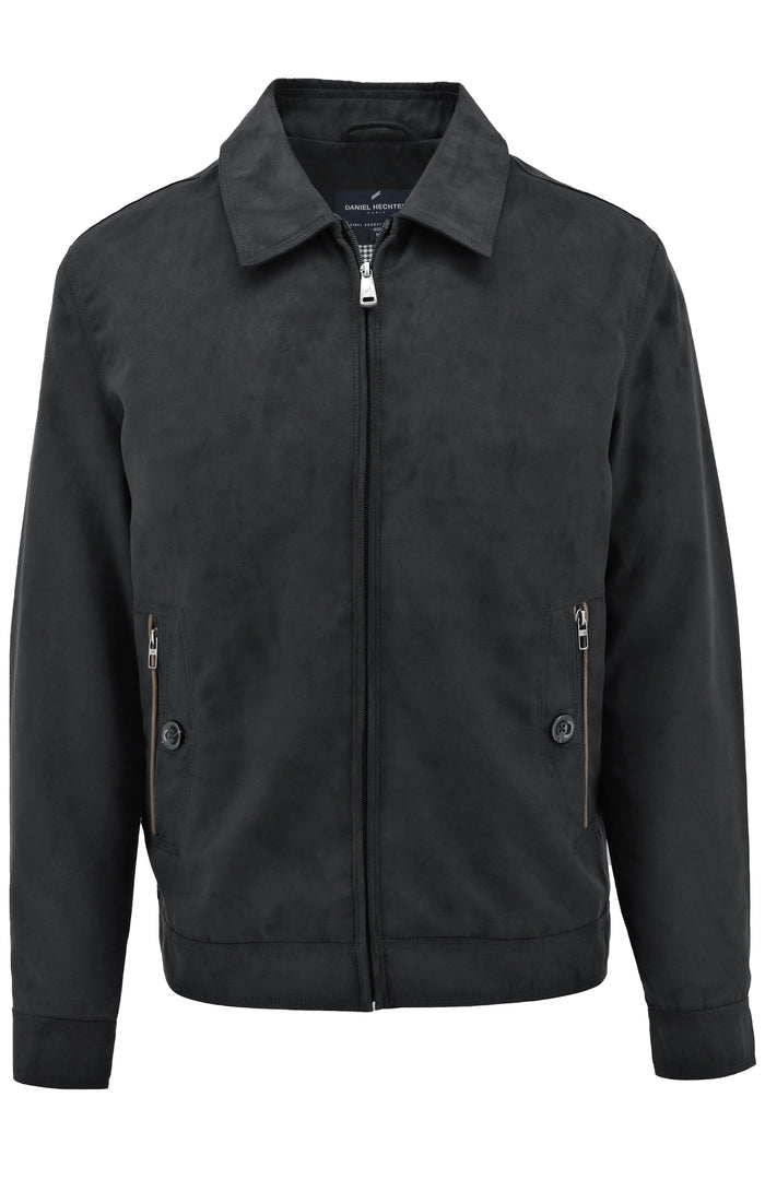 Colin Black Microsuede Jacket