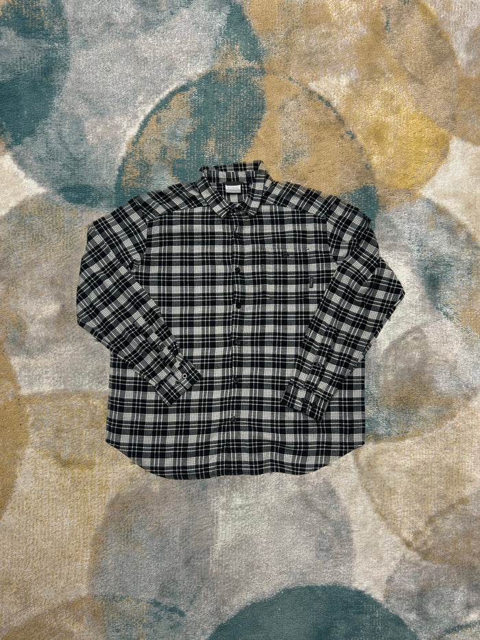 Columbia Black and White Checkered Flannel