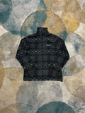 Columbia Dark Grey and Black Patterned Fluffy Fleece Jacket