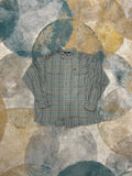 Columbia Titanium Plaid Blue and White Shirt