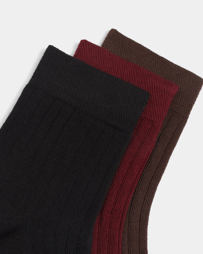 Combed Cotton Ankle Length Socks Pack of 3 - Beya