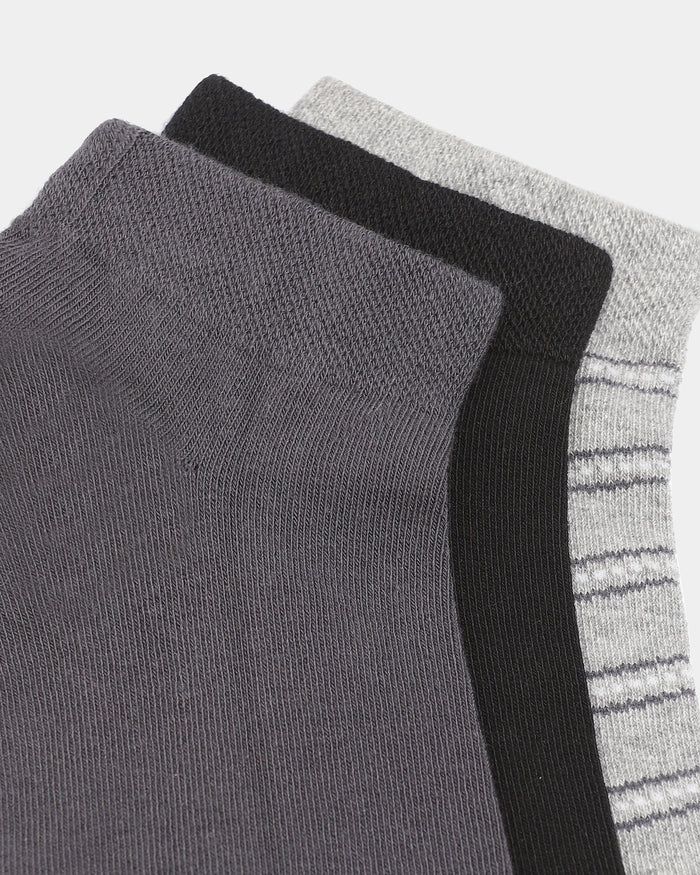 Combed Cotton Ankle Length Socks Pack of 3 - Blida