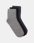 Combed Cotton Ankle Length Socks Pack of 3 - Burgas