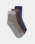Combed Cotton Ankle Length Socks Pack of 3 - High Blyn