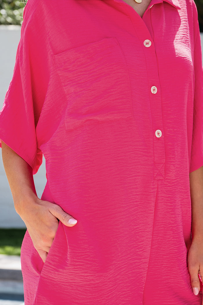 Combi-short ample rose vif *-A WOMAN WE LOVE