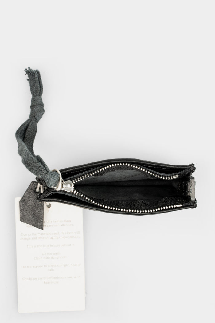 Compact leather wallet