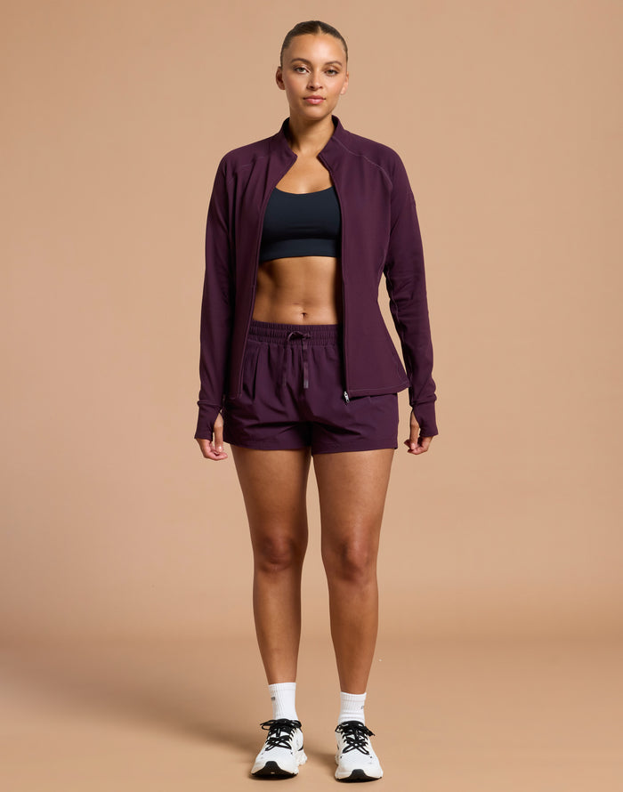 Contender 3" Shorts in Grape Noir