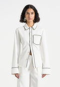 contrast-piped-backless-tie-shirt-white-black