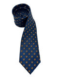 Crosby Blue Rosette Silk Tie