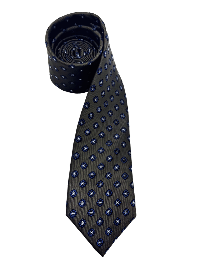 Crosby Brown Rosette Silk Tie
