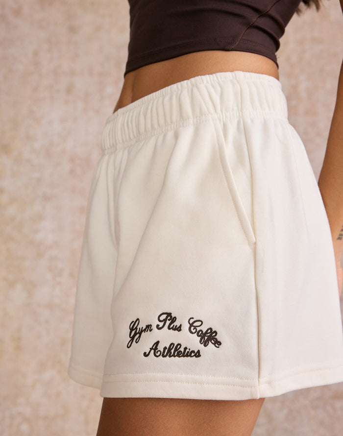 Daily Cotton Shorts in Warm White