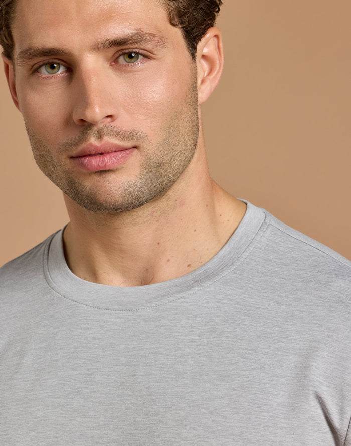 Daily Tee in Stone Grey Marl