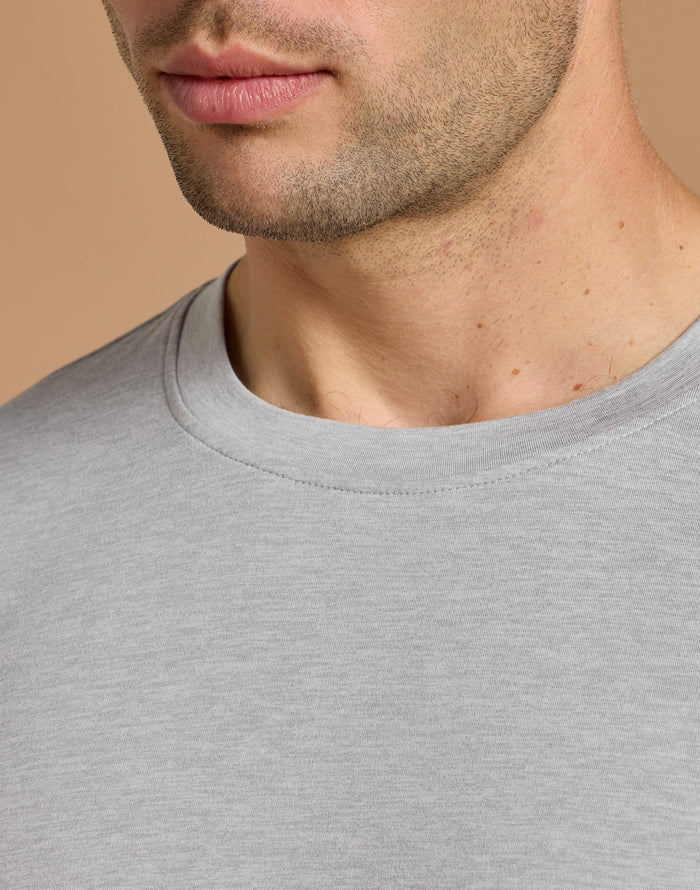 Daily Tee in Stone Grey Marl