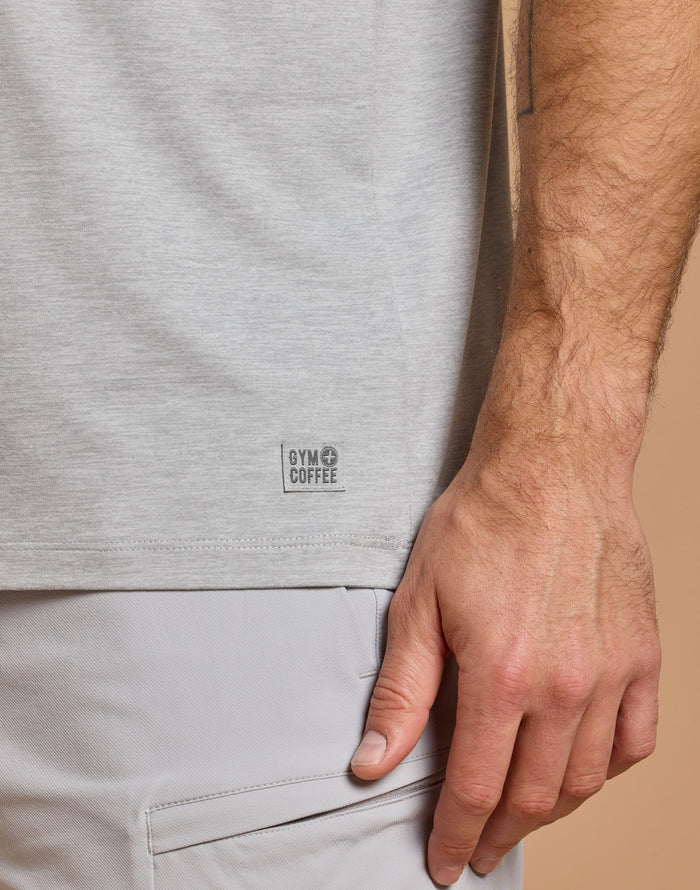 Daily Tee in Stone Grey Marl