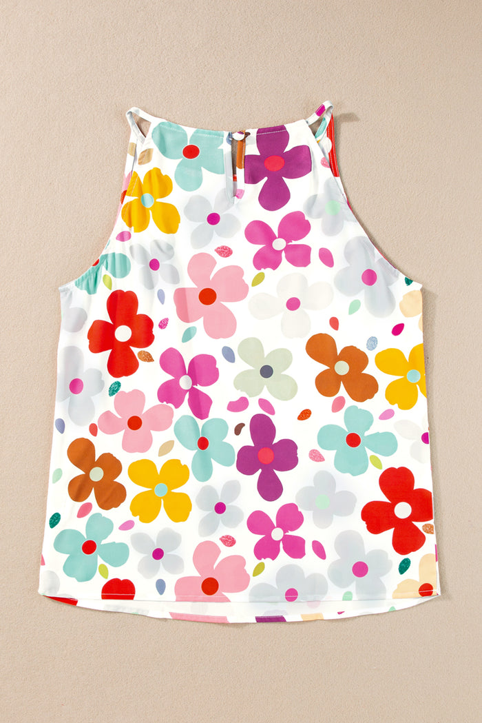 Débardeur blanc à imprimé floral *-A WOMAN WE LOVE