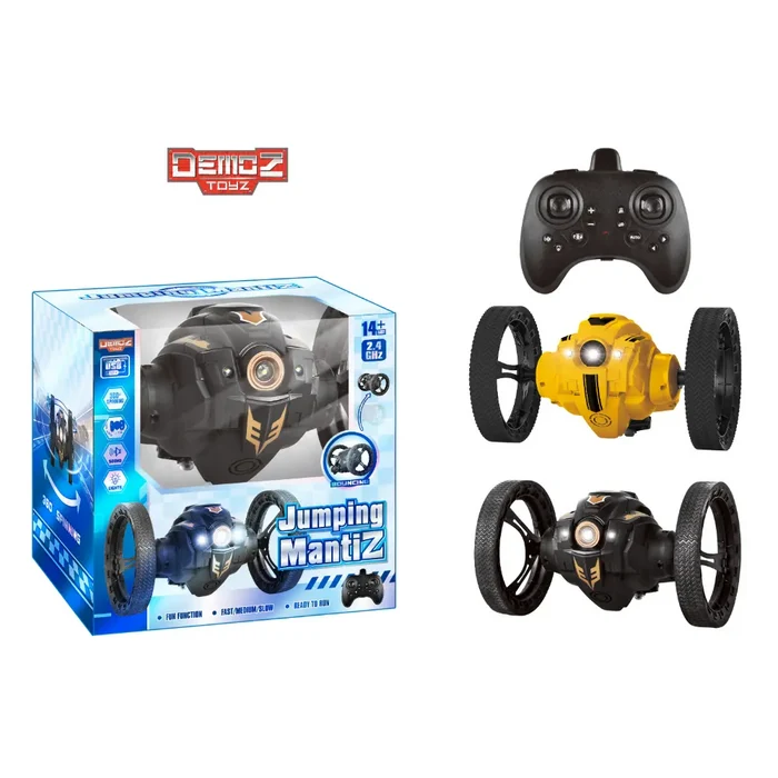 Demoz RC Jumping Mantiz 2.4G Remote Control Stunt Car with Light & Sound