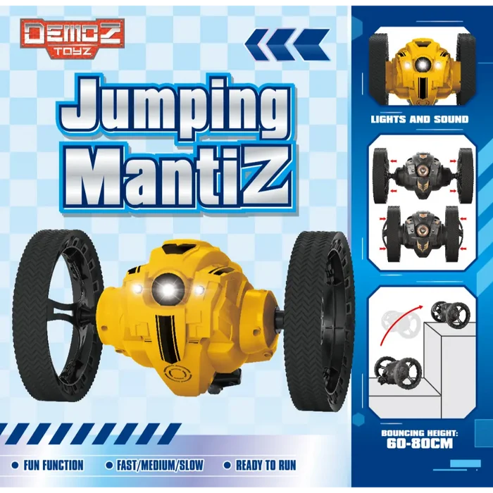 Demoz RC Jumping Mantiz 2.4G Remote Control Stunt Car with Light & Sound