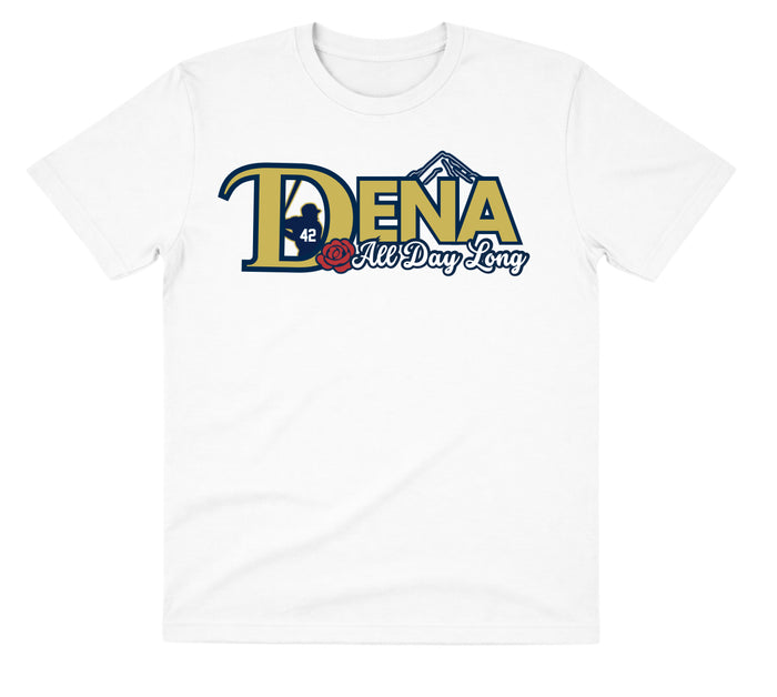 Dena White Dry Fit Shirt: All Day Long