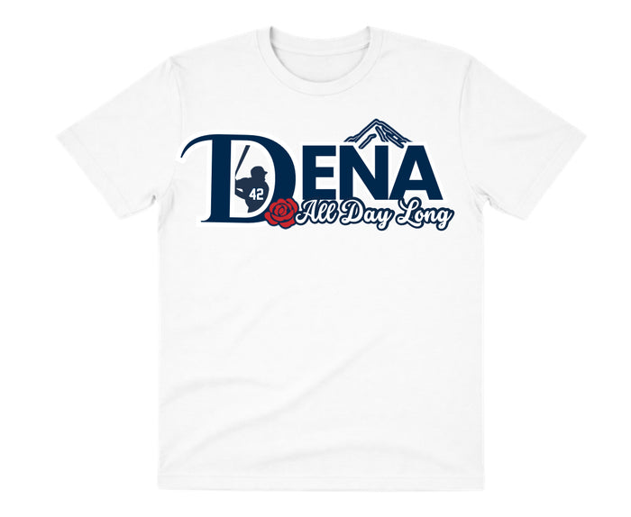 Dena White Dry Fit Shirt: All Day Long