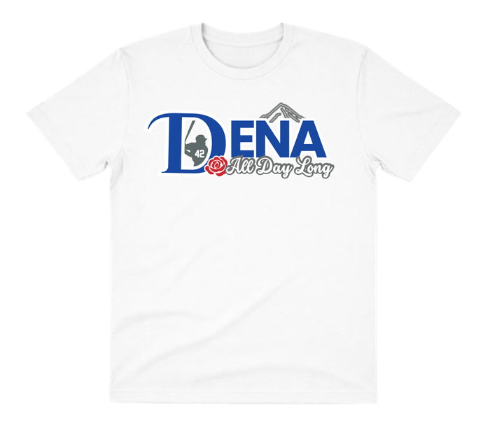 Dena White Dry Fit Shirt: All Day Long