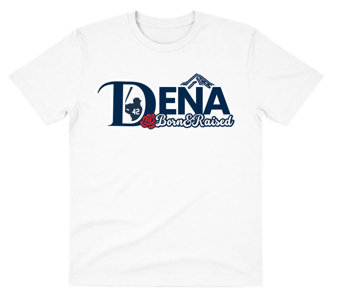 Dena White Dry Fit Shirt: Born & Raised