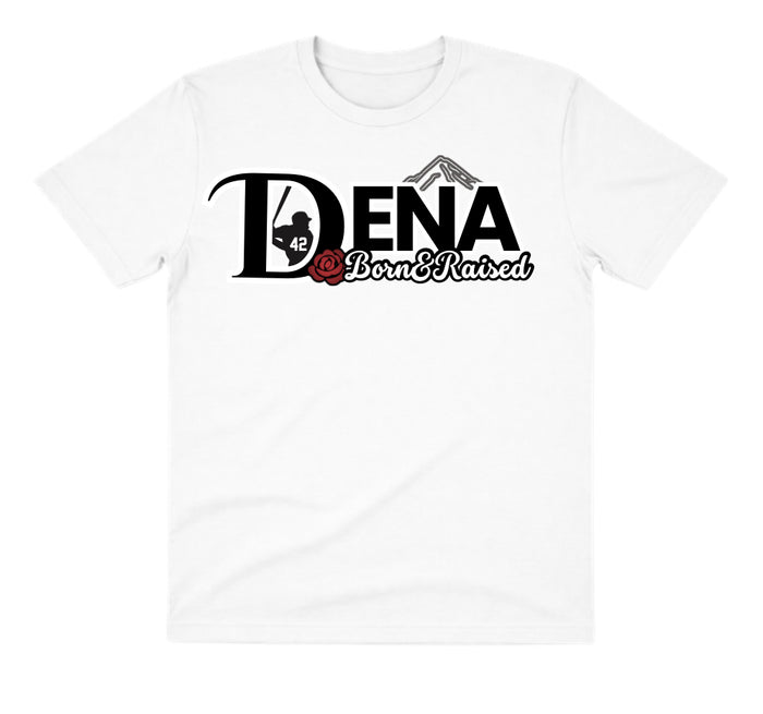Dena White Dry Fit Shirt: Born & Raised