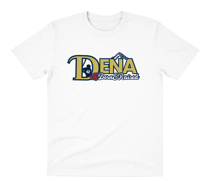 Dena White Dry Fit Shirt: Born & Raised