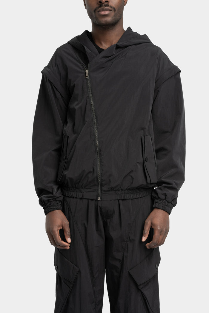 La Haine Inside Us | SS25 - Detachable sleeves hooded bomber jacket