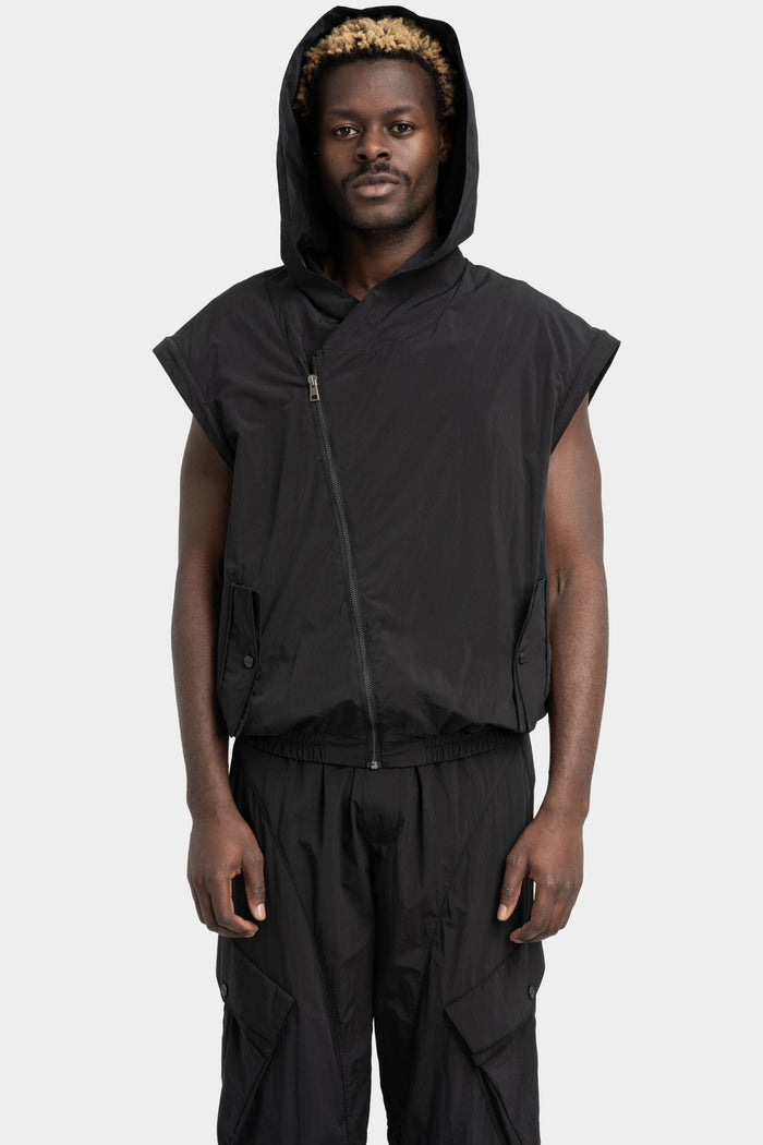 La Haine Inside Us | SS25 - Detachable sleeves hooded bomber jacket
