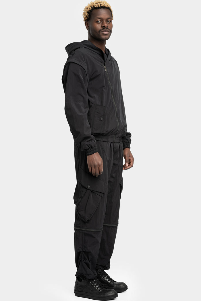 La Haine Inside Us | SS25 - Detachable sleeves hooded bomber jacket