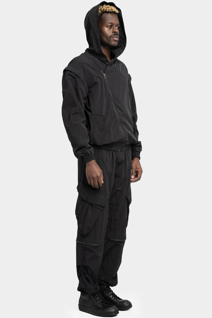 La Haine Inside Us | SS25 - Detachable sleeves hooded bomber jacket
