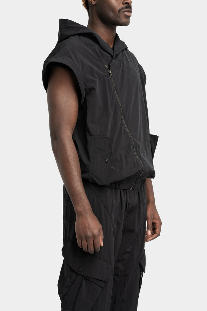 La Haine Inside Us | SS25 - Detachable sleeves hooded bomber jacket