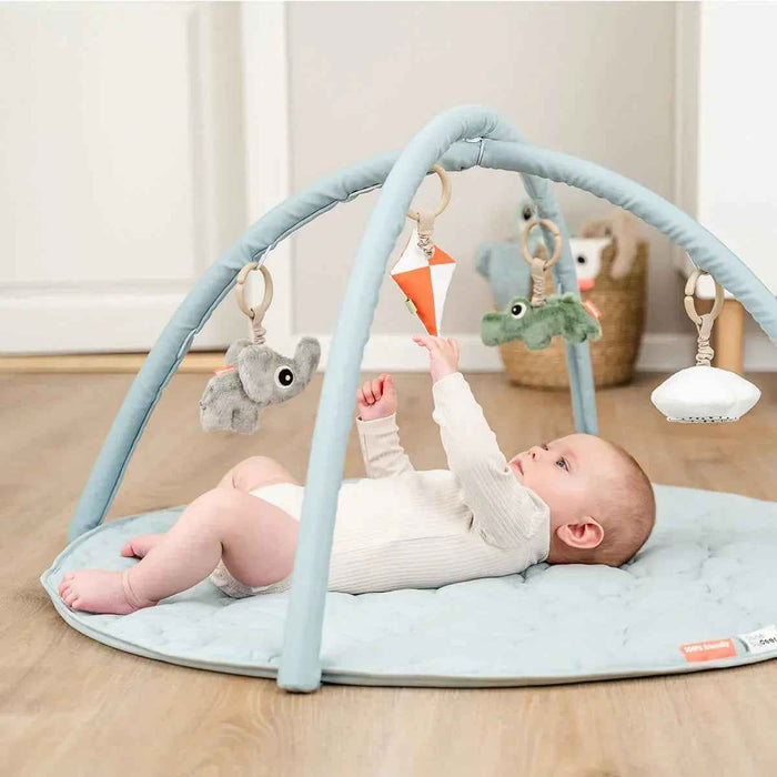 Done by Deer® Igralna podloga z lokom Playground Blue Done by Deer
